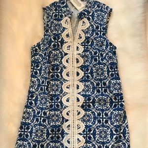 Mud Pie Embroidered Dress XS NWT